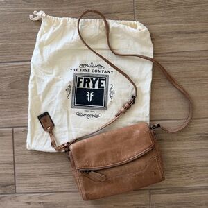 Frye Brown Leather Crossbody Bag